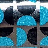 The Unique Paper Company Graphic Icons - Ukrasni papir set 2 100x70cm - Graphic Icons, Geo Half Spot Neon Blue Cene