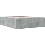  Posteljni okvir betonsko siv 150x200 cm inženirski les | Shoptok.si