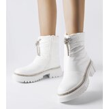 Gemre White snow boots adorned with rhinestones Giusti | Eponuda.ba