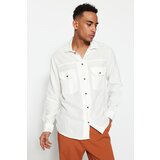 Trendyol shirt - white - regular fit Cene