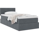  Krevet s od storage s madracem Tamno siva 90 x 200 cm Baršun | shoptok.hr