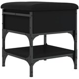  Klupa za cipele crna 42 x 42 x 45 cm od konstruiranog drva | shoptok.hr