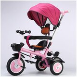 Playtime dečiji tricikl little 449 sa tendom i ručicom za guranje roze | ePonuda.com