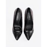 GOODIN Black pumps with a snake pattern | Shoptok.si
