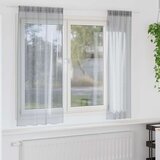 Voile zavjesa 2 pcs Tamno siva 175 x 140 cm Poliester | shoptok.hr