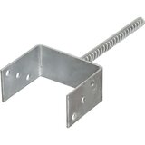  Sidra za ogradu 6 kom srebrna 12 x 6 x 30 cm pocinčani čelik | shoptok.hr
