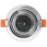vidaXL Vgrajeni reflektorji 24 kosov Okrogli GU10 Bela Ø91 mm | Shoptok.si