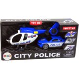  Set za igro helikopter in policijski avto - modra | Shoptok.si