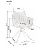 Molarem Home stolica AZALIA - Tkanina - Maslinasta | shoptok.hr