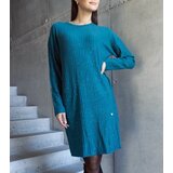  Green shimmering midi dress Kadyra Cijene