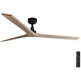 Faro 34282 - Plafonski ventilator KLIM L, borovina/crna, prečnik 150 cm, sa daljinskim upravljačem | Eponuda.com