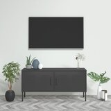 The Living Store TV omarica antracitna 105x35x50 cm jeklo - TV Omarica, (21376731) Cene