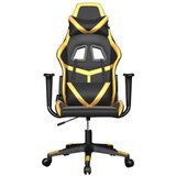 vidaXL Gaming stol črno in zlato umetno usnje Cene