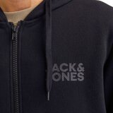 Jack & Jones muška dukserica s kapuljačom i zatvaračem Corp Logo (crna) | shoptok.hr