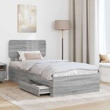  Okvir za krevet Siva Sonoma 90 x 200 cm Konstruirano drvo | shoptok.hr