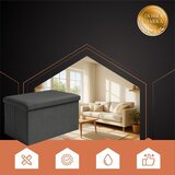 Ruhhy crni baršunasti puf 60x30x30 cm | shoptok.hr