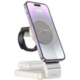 Hoco wireless punjač CQ3 3in1 magsafe 15W beli | ePonuda.com