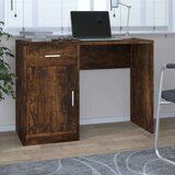 vidaXL Radni stol s ladicom i ormarićem boja hrasta 100x40x73cm drveni | shoptok.hr