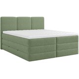 MID.YOU POSTELJA BOXSPRING 160 cm x 200 cm , les, tekstil, leseni material zelena | Shoptok.si