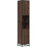 Maison Chic Kopalniška omarica - Kopalniški kabinet rjavi hrast 35x37,5x188,5 cm inž. les, (21794974) Cene