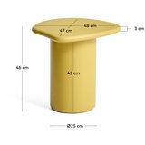 Kave Home Betonska vrtna mizica 47x48 cm Macarella – | Shoptok.si