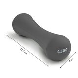 ModernHome bučice za vježbanje A2 2x0,5kg sive Slike