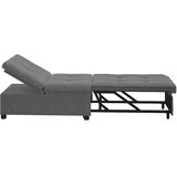  Krevet-sofa na razvlačenje Tamno siva 194 x 67 x 82 cm | Eponuda.com