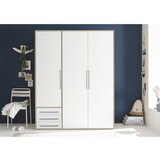 Modern Living omara s klasičnimi vrati lyss, bela, hrast, 155 cm | Shoptok.si