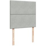 Box spring krevet s madracem svjetlosivi 100x200 cm baršunasti | shoptok.hr
