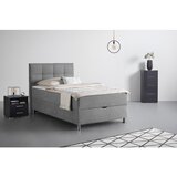 Mömax Postelja Boxspring Oviedo, Siva, 140x200 | Shoptok.si