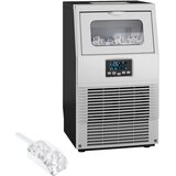 HOMCOM Komercialni ledomat, jeklo in ABS plastika, 34,5 D x 33,9 Š x 60,2 V cm, srebrna, (5000242153) Cene
