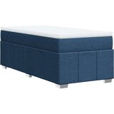 vidaXL Krevet s oprugama i madracem plavi 100 x 200 cm od tkanine | shoptok.hr
