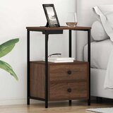  Noćni ormar 2 pcs Smeđi hrast 40 x 31 x 60 cm Konstruirano drvo | shoptok.hr