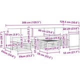  Set vanjskih sofa 7 kom. Prirodna i antracit | shoptok.hr
