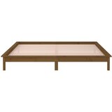  LED Okvir za krevet boja meda drveni 200x200 cm od masivne | shoptok.hr