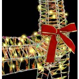 vidaXL Reindeer vuče saonice Topla bijela 120 cm 55 cm PET | shoptok.hr
