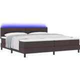 vidaXL Box spring krevet Tamno smeđa 200 x 200 cm tkanina | shoptok.hr