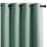 AmeliaHome Curtain BLACKOUT color mint style classic silver eyelets blackout 140x175 | shoptok.hr