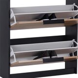 Mömax omara z loputami za čevlje anna 02, antracit, hrast | Shoptok.si
