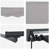 Okvir tende Svijetlo siva 400 × 300 cm Poliester s PU premazom | shoptok.hr