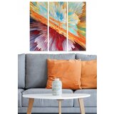 Wallity MDF1184015 multicolor decorative mdf painting (3 pieces) Cene