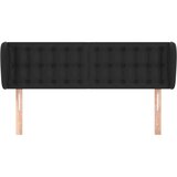  Uzglavlje s ušima crni 147x23x78/88 cm od umjetne kože | shoptok.hr