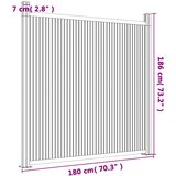 PANEL za ogradu WPC sivi 180 x 186 cm | Eponuda.com