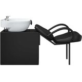  Stolica za šampon Crna i bijela 136 x 60 x 92 cm PVC | shoptok.hr