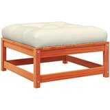 Maison Chic Vrtni stolček - Vrtni stoli za noge z blazino voščeno rjava trdna borovina JS1068, (21877506) | Shoptok.si