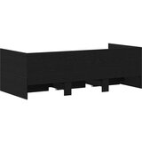  Krevetac Crni hrast Konstruirano drvo 90 x 200 cm Izdržljiv | shoptok.hr