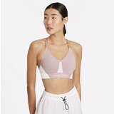 Nike Dri-Fit Indy ColorBlock Women's Bra, Plum Chalk/White/Metallic Silver, (20502743) | Shoptok.si