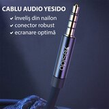 Yesido audio kabel (YAU15) - priključak 3,5 mm na priključak 3,5 mm, 2 m - crni | Shoptok.si