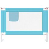 vidaXL Sigurnosna ograda za dječji krevet plava 90 x 25 cm od tkanine | shoptok.hr