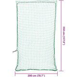 vidaXL Mreža za prikolicu s elastičnim užetom zelena 3,5x2 m PP | shoptok.hr